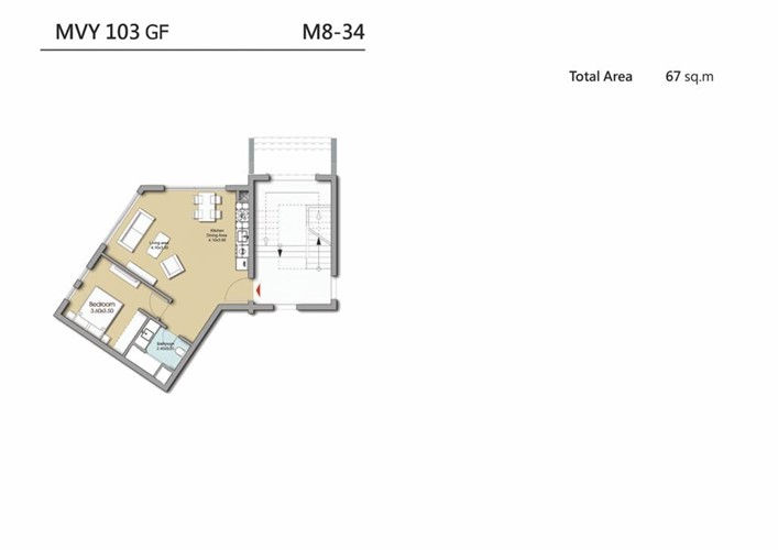 Fully Finished 1 BR Apartment Mangroovy - 0